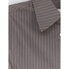 Silk and wool blend shirt with striped pattern
