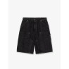 OG Double Knee black denim bermuda shorts