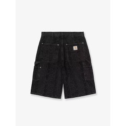 OG Double Knee black denim bermuda shorts