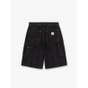 OG Double Knee black denim bermuda shorts