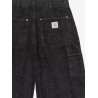 OG Double Knee black denim bermuda shorts