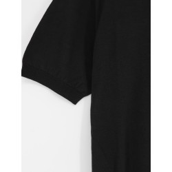 Cotton and silk blend polo