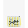 Aline scuba clutch with striped pattern