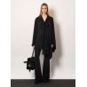 Viscose trousers with flared bottom