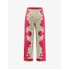 Linen and viscose blend trousers