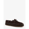 Penelope suede and raffia loafers