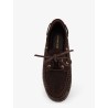 Penelope suede and raffia loafers