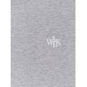 Cotton sweatshirt with front embroidered logo