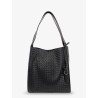 Corriere leather shoulder bag with Intrecciato pattern