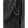 Corriere leather shoulder bag with Intrecciato pattern