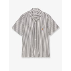 Level cotton blend shirt with striped pattern