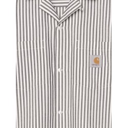 Level cotton blend shirt with striped pattern