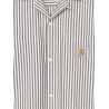 Level cotton blend shirt with striped pattern