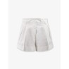 Cotton and linen shorts