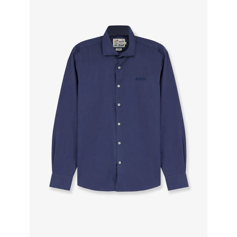 Ice cotton shirt with embroidered logo on the front