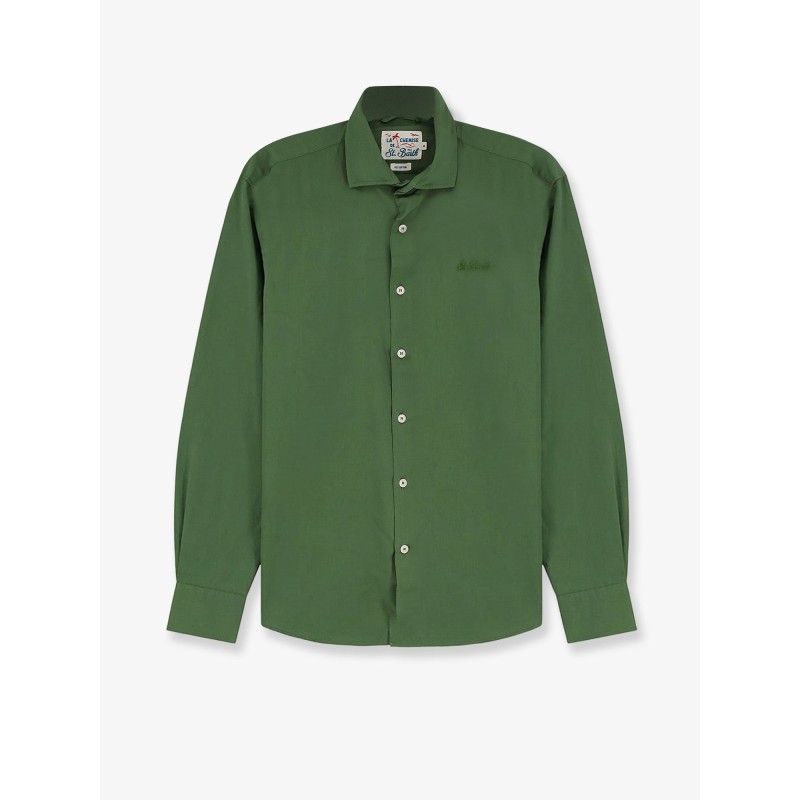 Ice cotton shirt with embroidered logo on the front