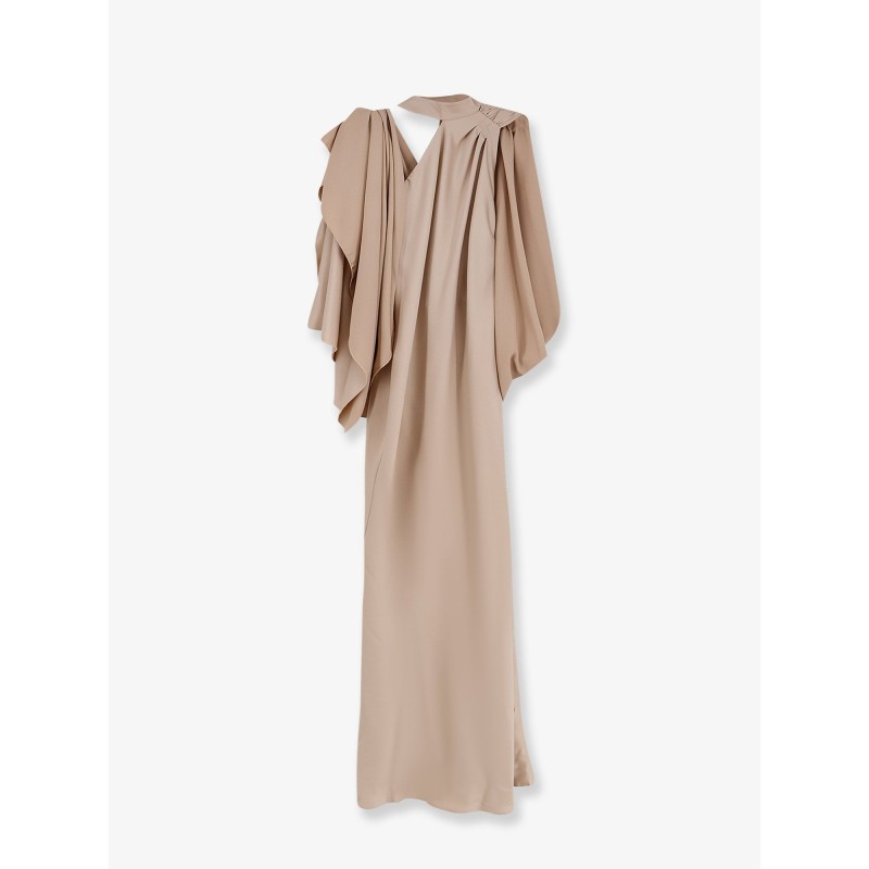 Long dress with satin band