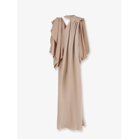 Long dress with satin band
