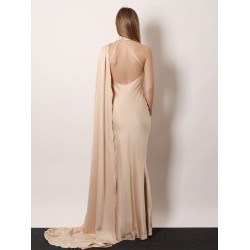 Long dress with satin band