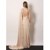 Long dress with satin band