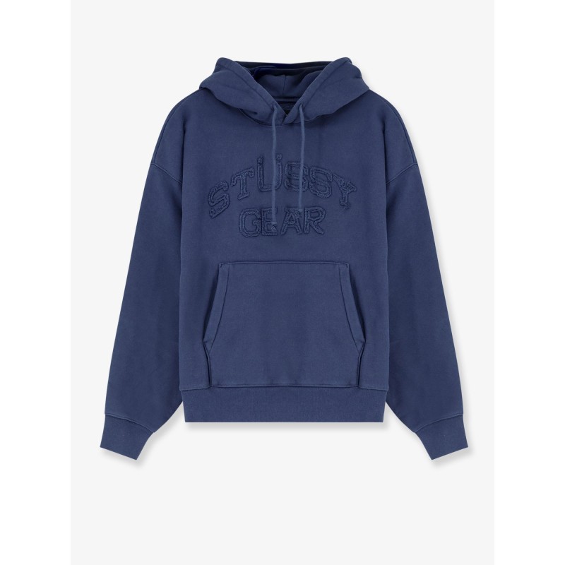 Cotton blend sweatshirt with logo on the front
