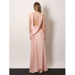 Satin long dress