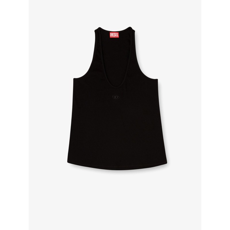 Ribbed cotton tank top