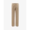 Cotton trousers with logo patch