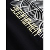Cotton sweater with front logo print