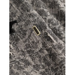 Shirt jacket with melange inlay