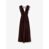 Red Carpet long dress with rhinestones detail