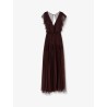Red Carpet long dress with rhinestones detail
