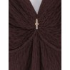 Red Carpet long dress with rhinestones detail