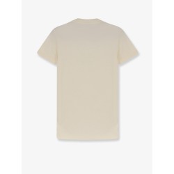 Cotton T-shirt with flocked logo on the front