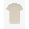Cotton T-shirt with flocked logo on the front