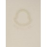 Cotton T-shirt with flocked logo on the front