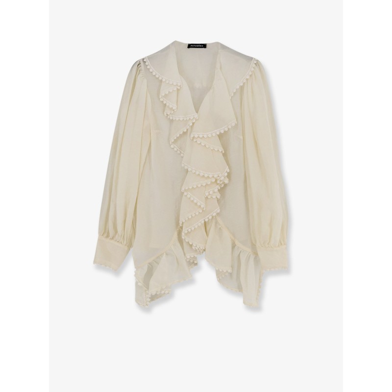 Shirt with rouches