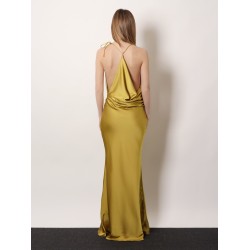 Satin long dress