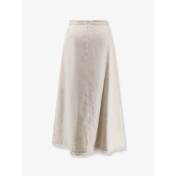 Smmfiocchi linen and cotton skirt