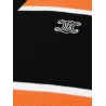 Cotton polo shirt with striped pattern