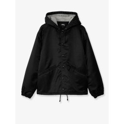 Nylon jacket with back lettering logo
