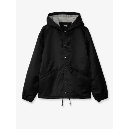 Nylon jacket with back lettering logo