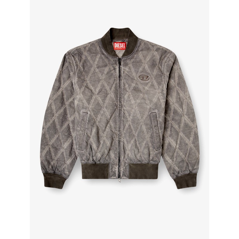 J-Type-Treat diamond-quilted cotton blend jacket