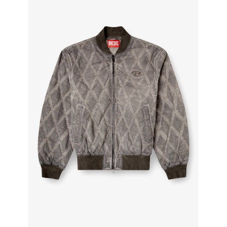 J-Type-Treat diamond-quilted cotton blend jacket