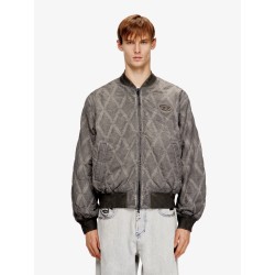 J-Type-Treat diamond-quilted cotton blend jacket