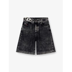 DE-SIRE-SHORT- S2 black denim bermuda shorts