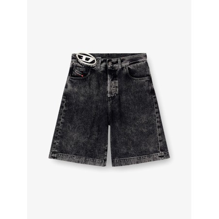DE-SIRE-SHORT- S2 black denim bermuda shorts