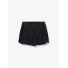 DE-ROX pleated denim shorts