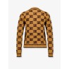 Wool cardigan with GG inlay