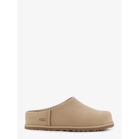Nubuck sandals with engraved logo on the side